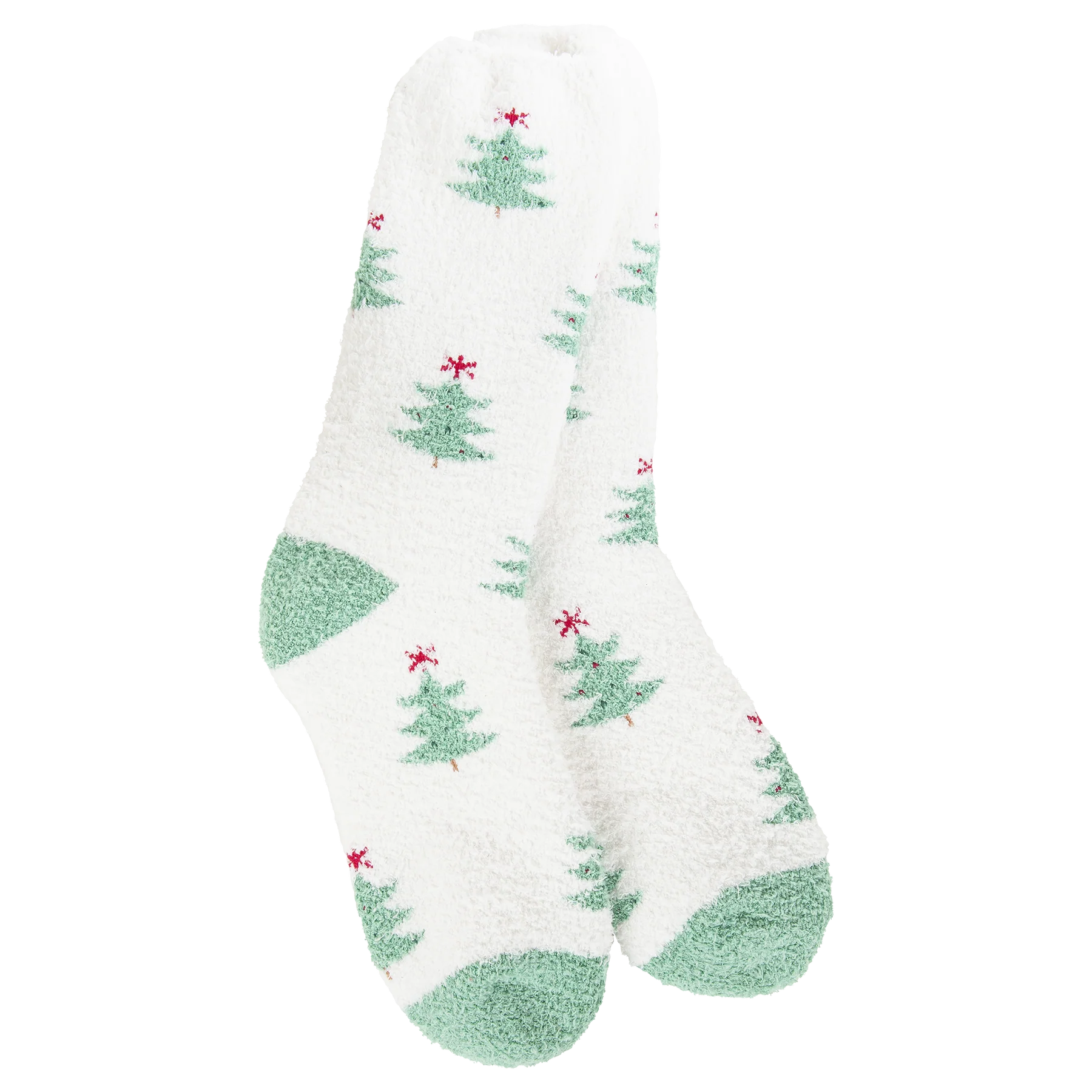 Worlds Softest Cozy Collection Holiday Cozy Crew Socks- Holiday Forest- 133