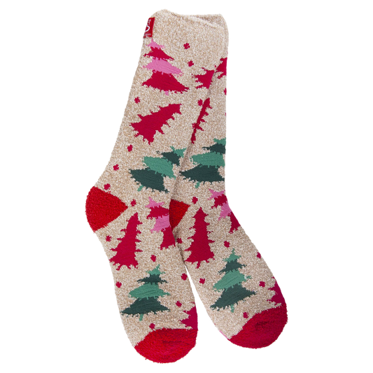 Cozy Collection Cozy Crew Socks- Pine Trees- 155
