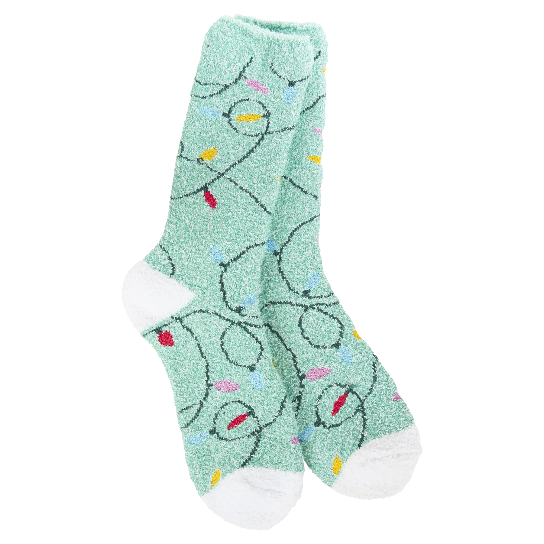 Cozy Collection Holiday Cozy Crew Socks- Holiday Lights- 339