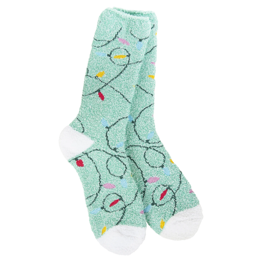Cozy Collection Holiday Cozy Crew Socks- Holiday Lights- 339