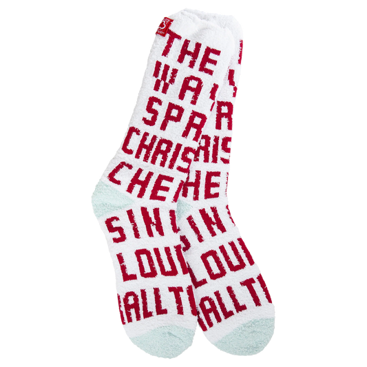 Cozy Collection Holiday Cozy Crew Socks- Christmas Cheer- 390
