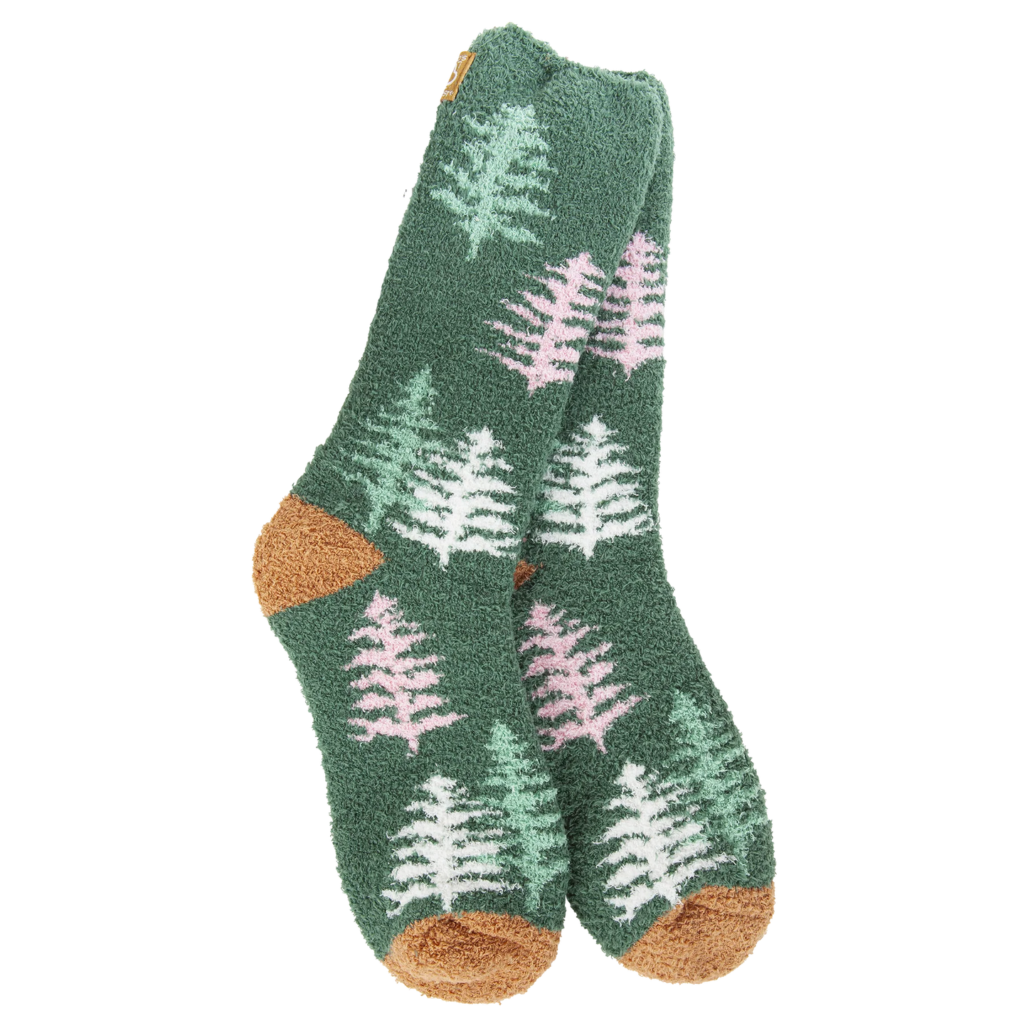 Worlds Softest Cozy Collection Holiday Cozy Crew Socks- Woods- 396