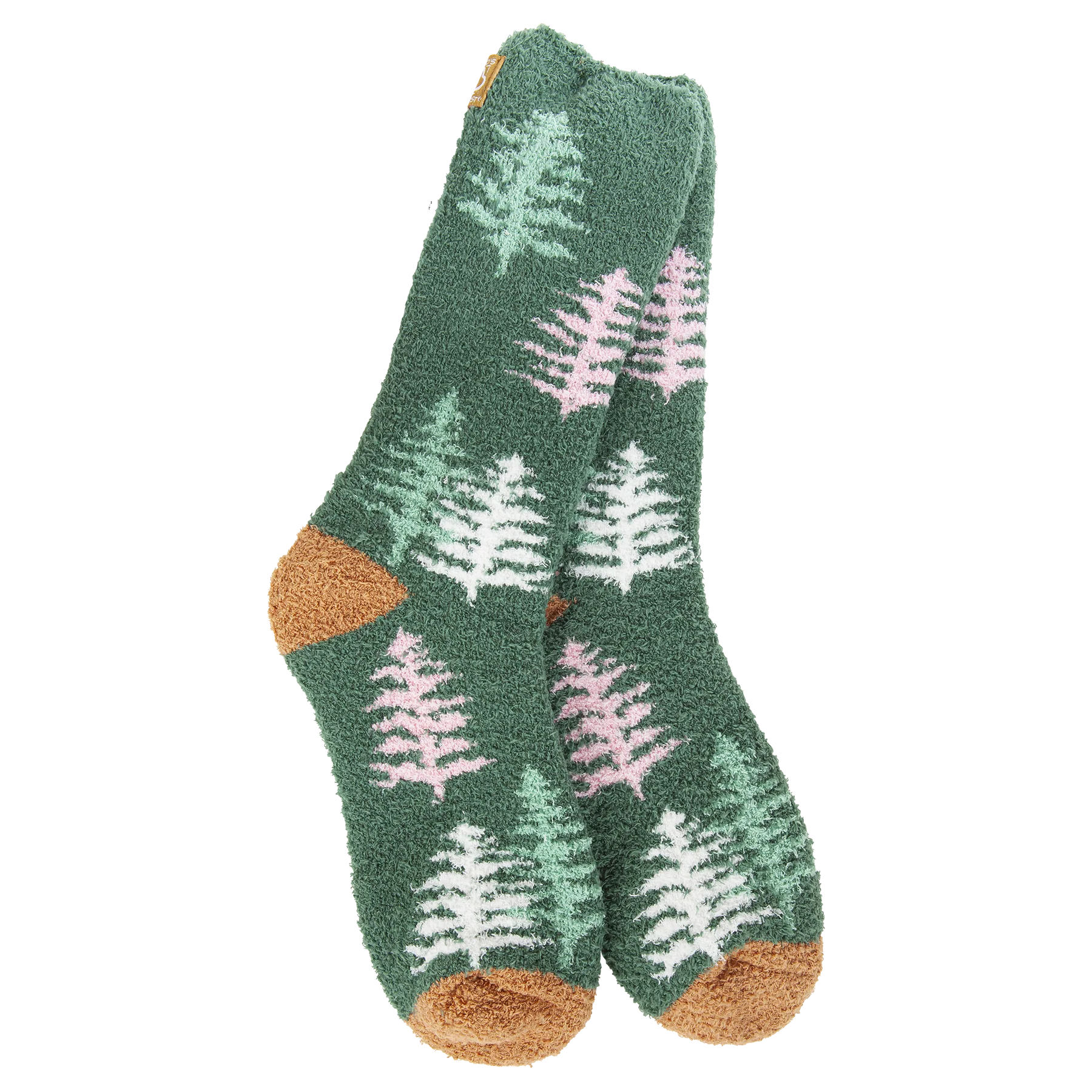 Worlds Softest Cozy Collection Holiday Cozy Crew Socks- Woods- 396