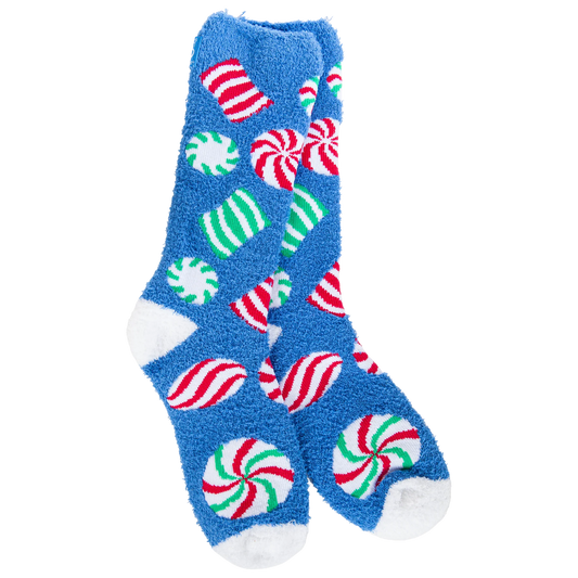 World's Softest Socks Cozy Crew Holiday- Hard Candy- 436