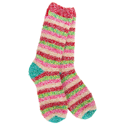 World's Softest Socks Holiday Multi Crew- Holiday Multi- 631