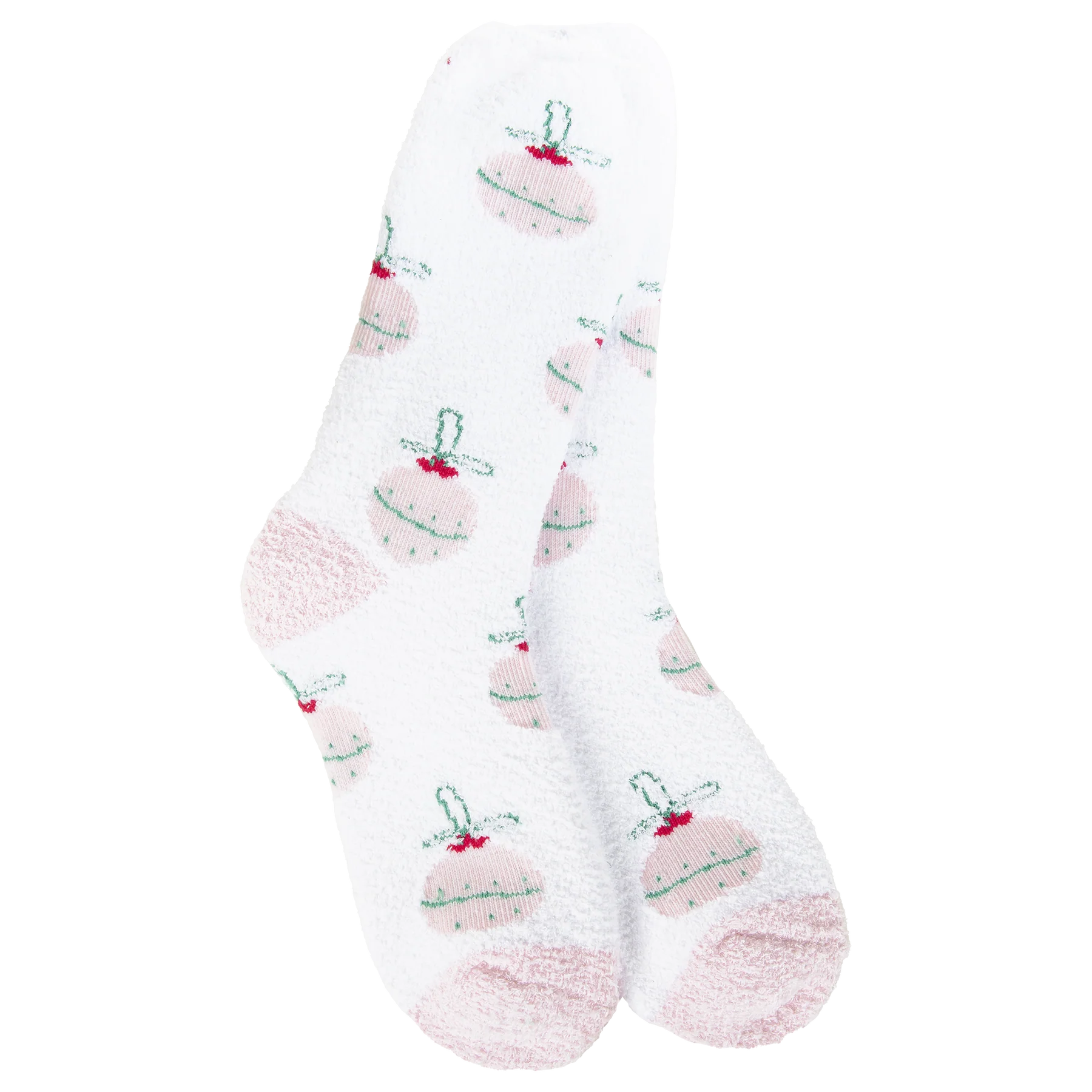 Worlds Softest Cozy Collection Holiday Cozy Crew Socks- Ornament Ball- 963