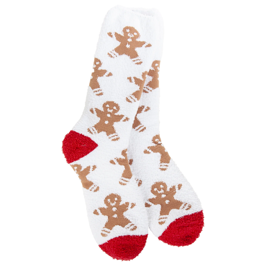 Cozy Collection Holiday Cozy Crew Socks- Ginger Snap- 966