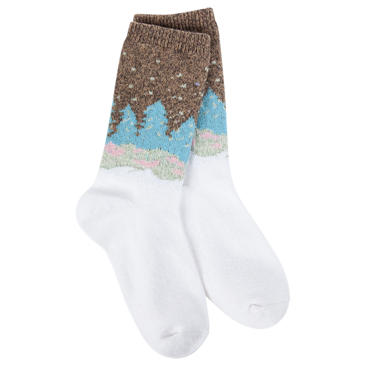 Weekend Collection Whimsical Forest Mini Crew Socks