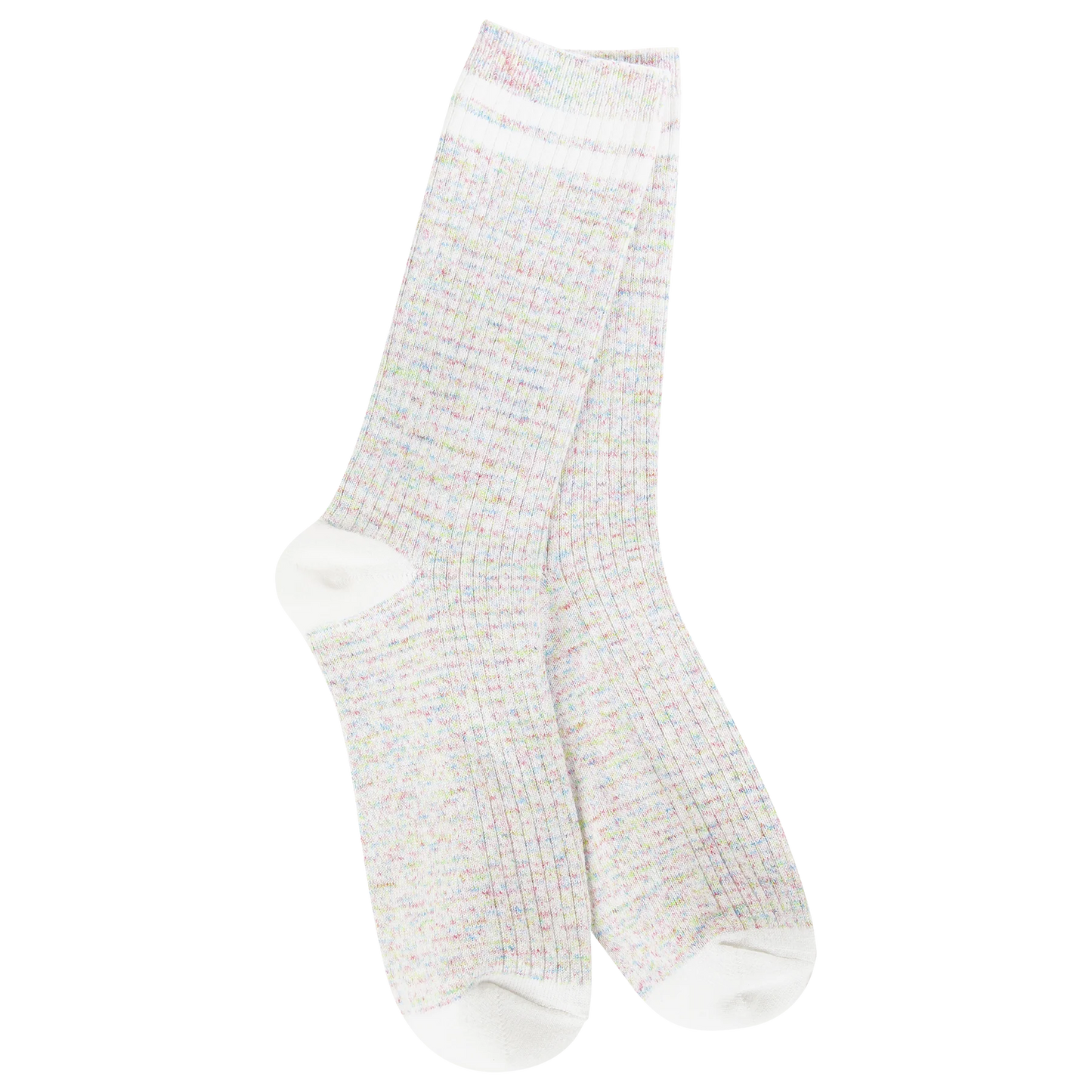 World's Softest Socks Weekend Light Weight Rugby Crew- Birthday Cake- 963