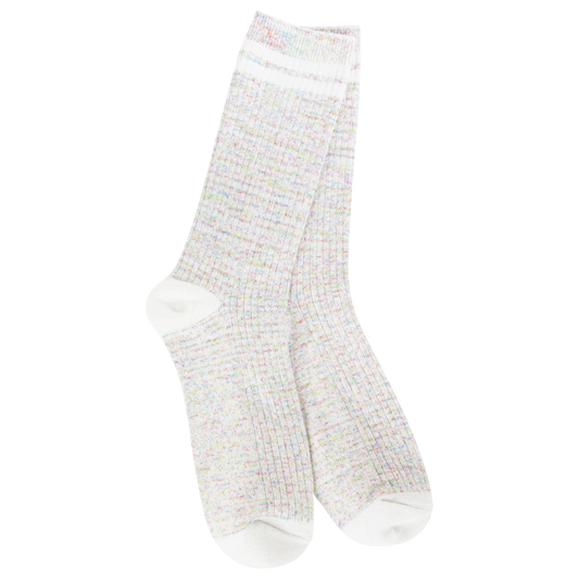 World's Softest Socks Weekend Light Weight Rugby Crew- Birthday Cake- 963