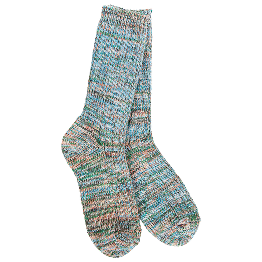 World's Softest Socks Weekend Missioni Crew- Coastal- 438