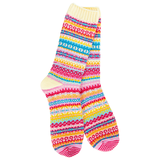World's Softest Socks Weekend Nordic Crew- Whimsy- 768