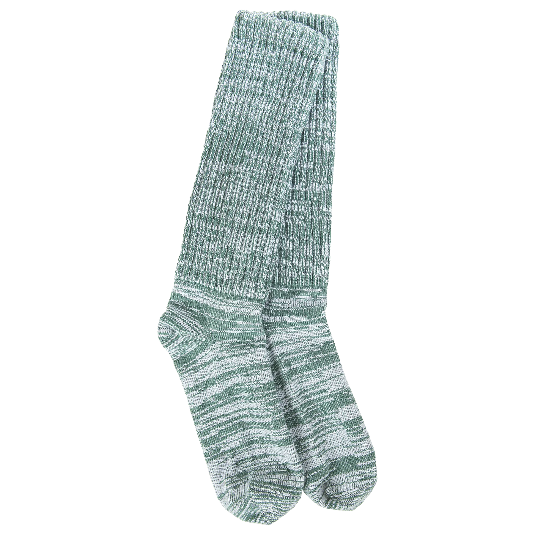 Weekend Slub Slouch Crew Sock- Spruce- 399