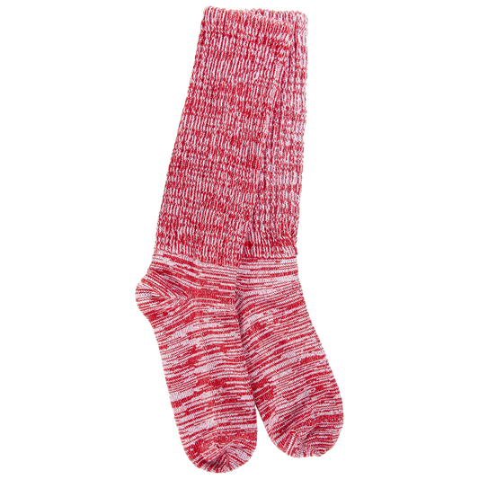 Weekend Slub Slouch Crew Sock- Peppermint- 699