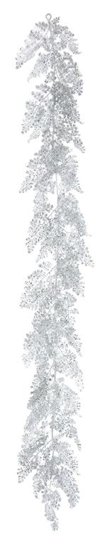 Silver Glittered Garland