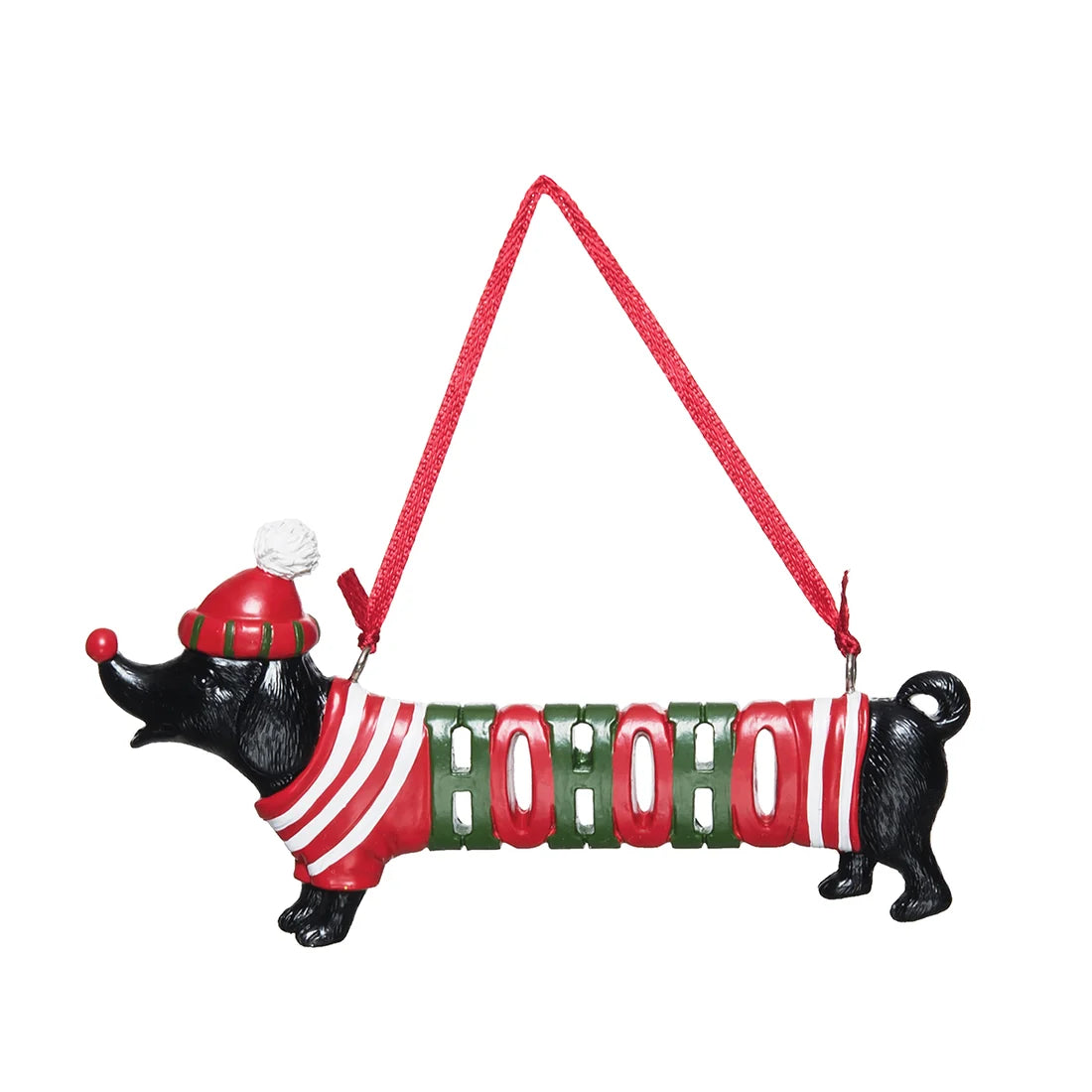 Ho Ho Ho Dog Ornament
