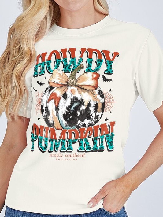 Simply Southern Youth Howdy Pumpkin T-Shirt