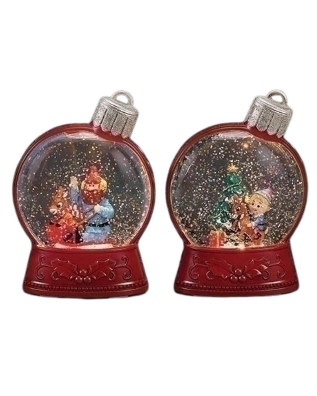 5"H Lighted Rudolph Shimmering Merry Lites