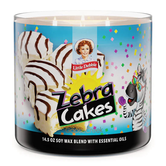 Zebra Cake 3 Wick Candle