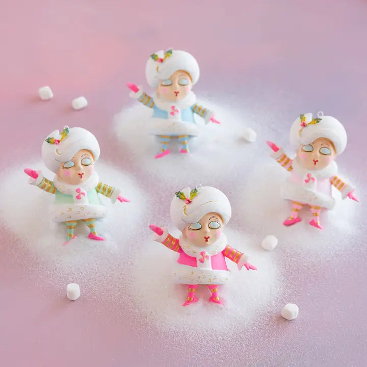 Glitterville Rainbow Mini Madame Noel Ornament
