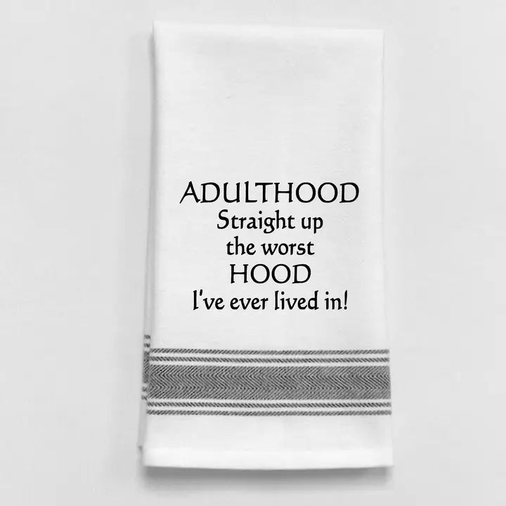 Wild Hare Adulthood Tea Towel