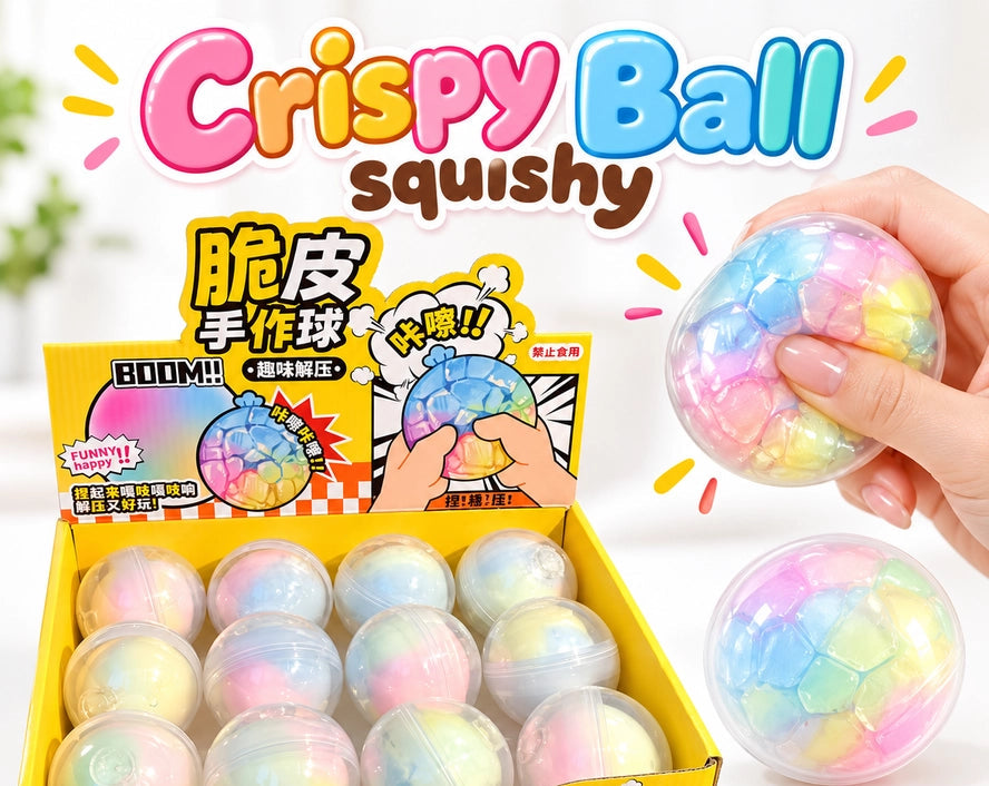 Crispy Ball Squishy — Crunchy Asmr Stress Ball