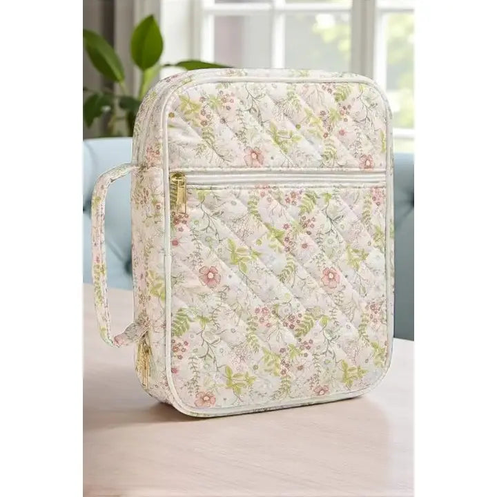 Ruth Pink Floral Print Bible Cover