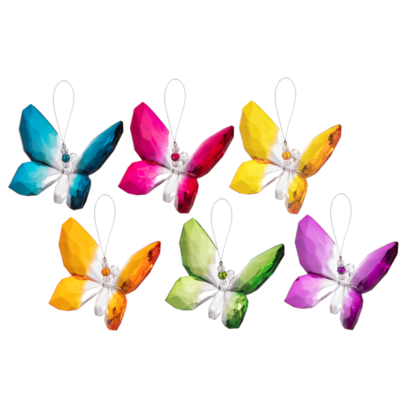 Brilliant Color Acrylic Hanging Butterlies