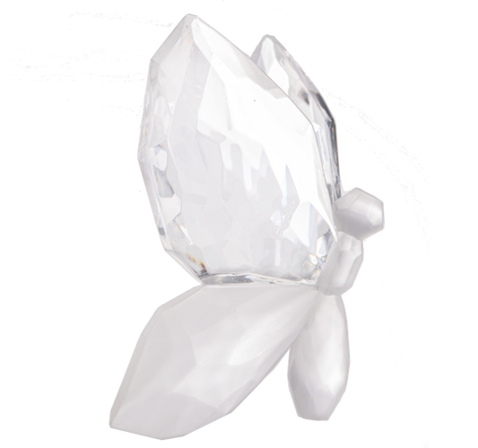 White Frosted Acrylic Sitting Butterfly