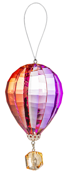 Vibrant Hot Air Balloon Ornaments
