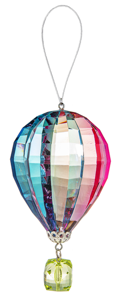Vibrant Hot Air Balloon Ornaments