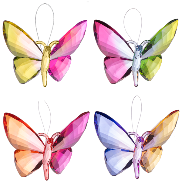 Colorful Acrylic Hanging Butterflies