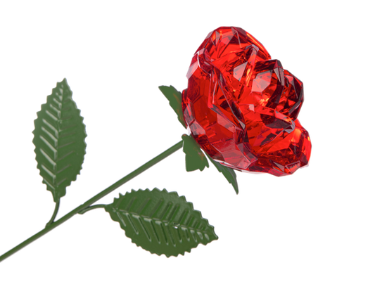 Acrylic Long Stem Rose