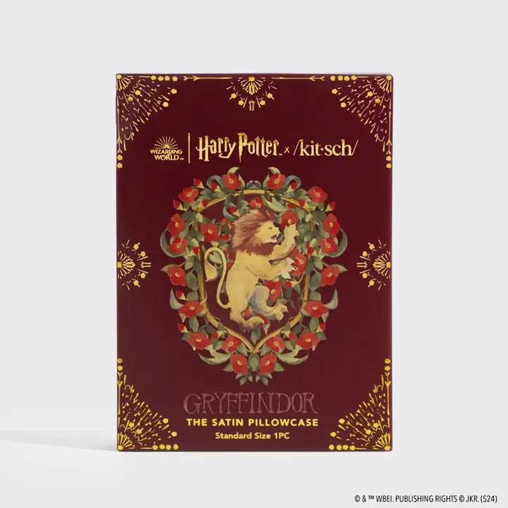 Kitsch Harry Potter X Kitsch Satin Pillowcase Standard - Gryffindor