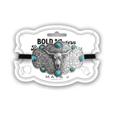 Bold Western Buckle Bracelet Hair Ties