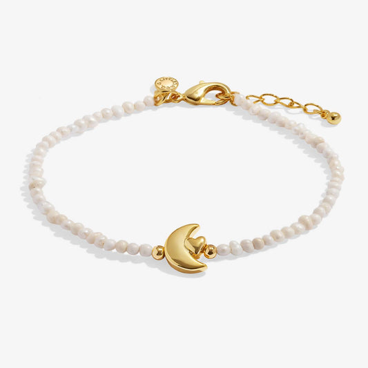 Precious Moments Bracelet In Gold-Tone Plating- Love You To The Moon And Back