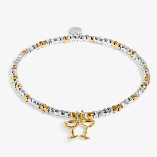 Little Stories Bracelet In Silver and Gold-Tone Plating- Cheers