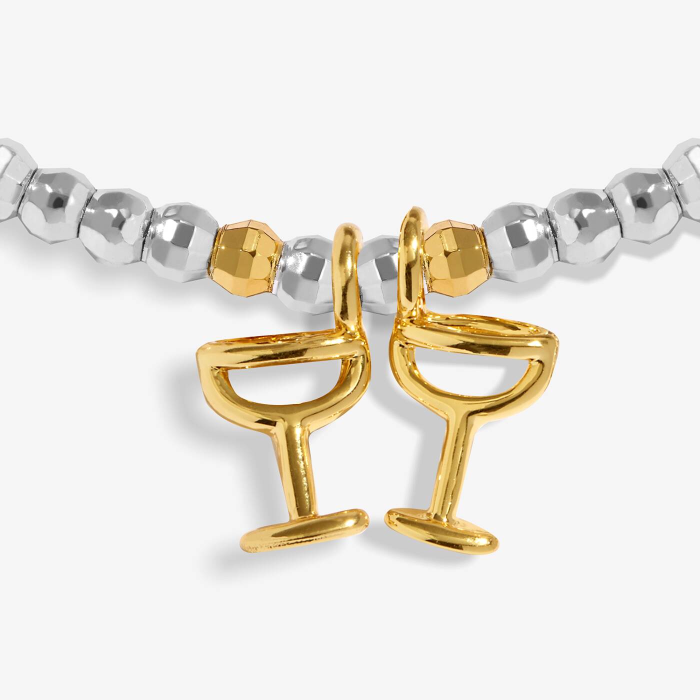 Little Stories Bracelet In Silver and Gold-Tone Plating- Cheers