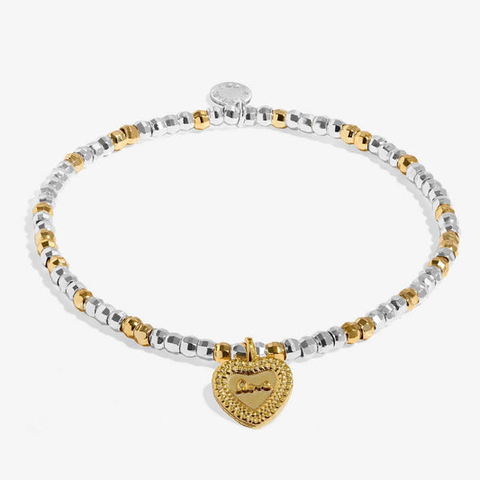 Little Stories Bracelet In Silver and Gold-Tone Plating- Birthday Love