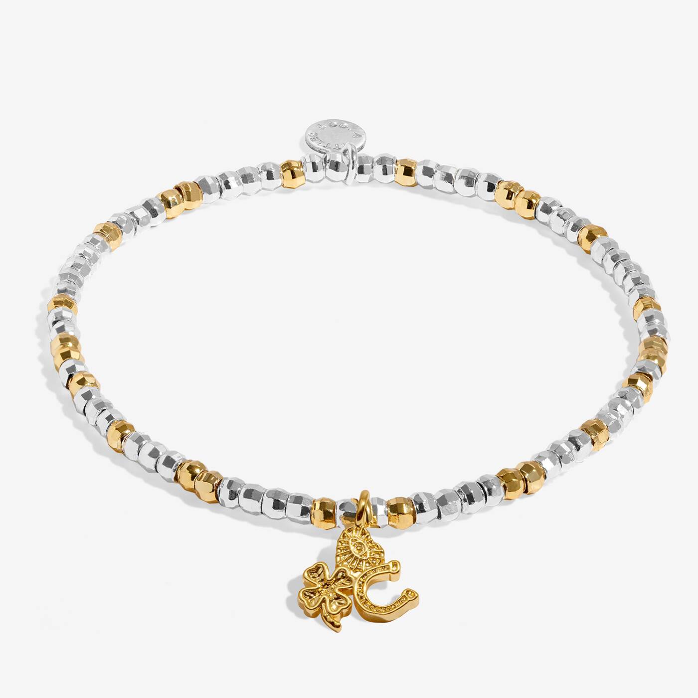 Little Stories Bracelet In Silver and Gold-Tone Plating- Love & Luck