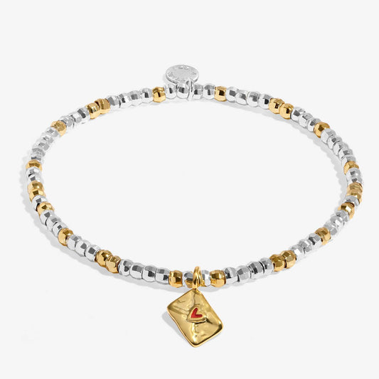 Little Stories Bracelet In Silver and Gold-Tone Plating- Sending Love Your Way