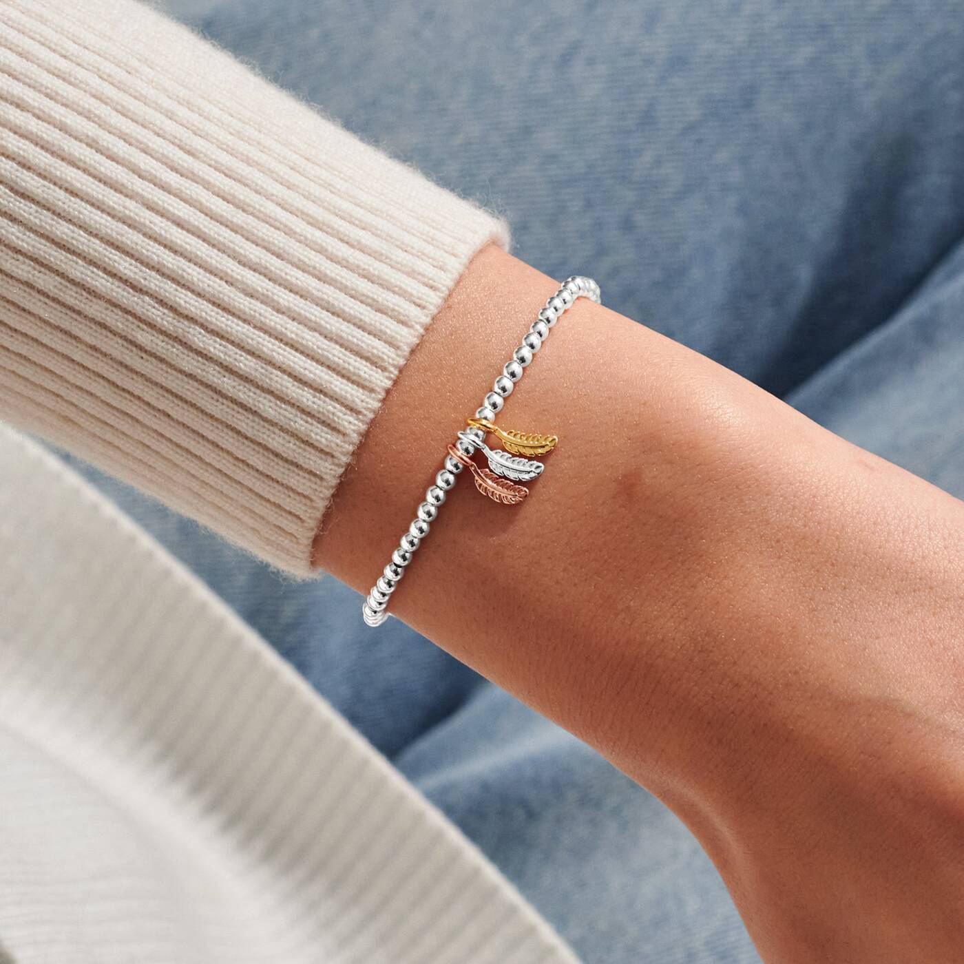 A Little Charmed Moments 'Feathers Appear When Loved Ones Are Near' Bracelet