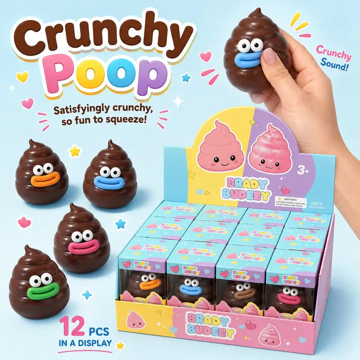 Crunchy Poop Squishy - Assorted Colors