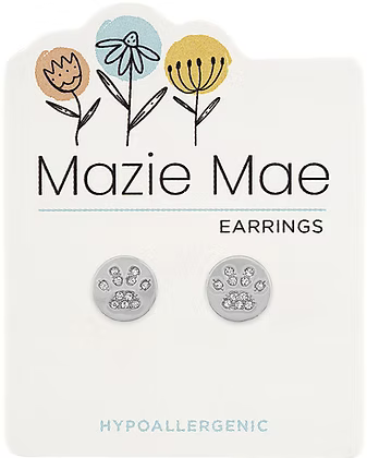 Mazie Mae Hypoallergenic Silver Stud Earrings