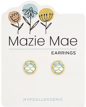 Mazie Mae Hypoallergenic Gold Stud Earrings