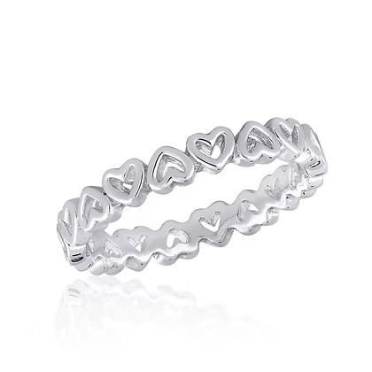 Layers Mix & Match Silver Rings- Size 9