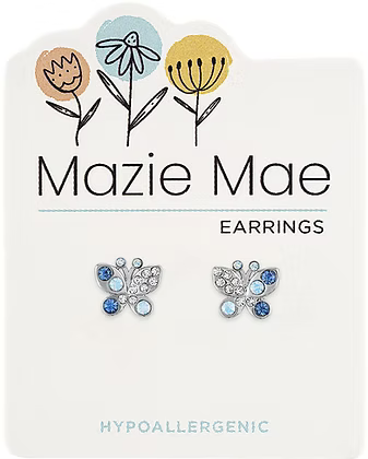 Mazie Mae Hypoallergenic Silver Stud Earrings