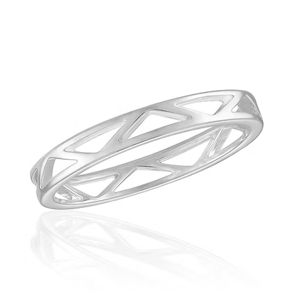 Layers Mix & Match Silver Rings- Size 7