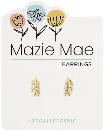 Mazie Mae Hypoallergenic Gold Stud Earrings
