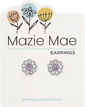 Mazie Mae Hypoallergenic Silver Stud Earrings